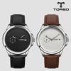 Toleuso T106L Combe Engraving Watch Leather Men'S Watch