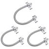 1pcs/3pcs 16 Inch Door Flex Conduit Stainless Steel Door Cable Protector  For Home Security Systems