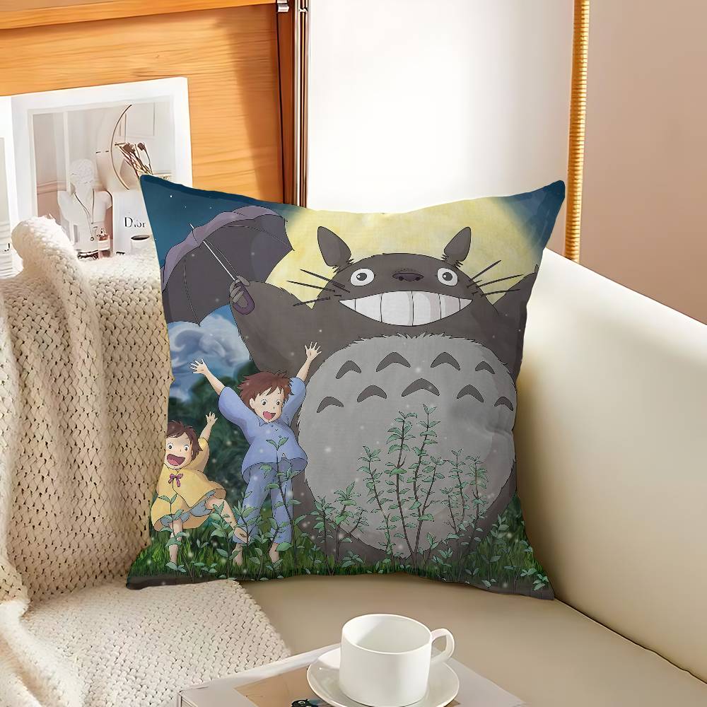 Federa Cuscino Anime Il Mio Vicino Totoro Pollici Arredamento Rustico Copricuscini Decorativi per Divano