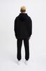Męska Bluza Oversize Basic z Kapturem - Czarny