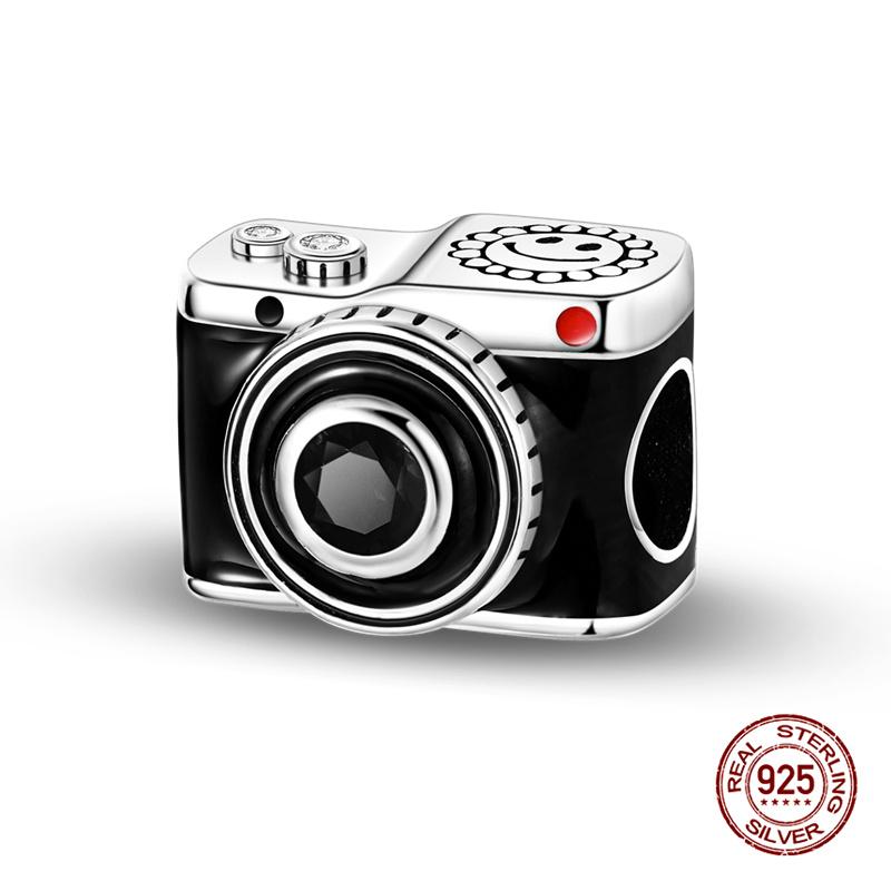 Original Charm Copper Time Travel Camera Series Charms Beads Fits 3Mm Original Bracelet For Women Diy Fine Jewelry Gifts