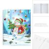 DIY Notizbuch Weihnachten Xmas Handgemachtes Bohrmaterial-Set Schneemann-Muster