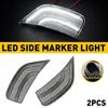 Clear LED Side Marker Lights For 2021 2022 GMC Yukon XL Chevrolet Tahoe Cadillac