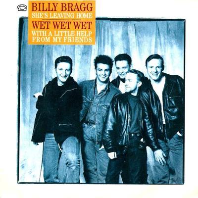 7inch Record WET WET WET / BILLY BRAGG - With A Little Help From My Friends  CHILD1 The Precious Or 1988 UK Rock Used