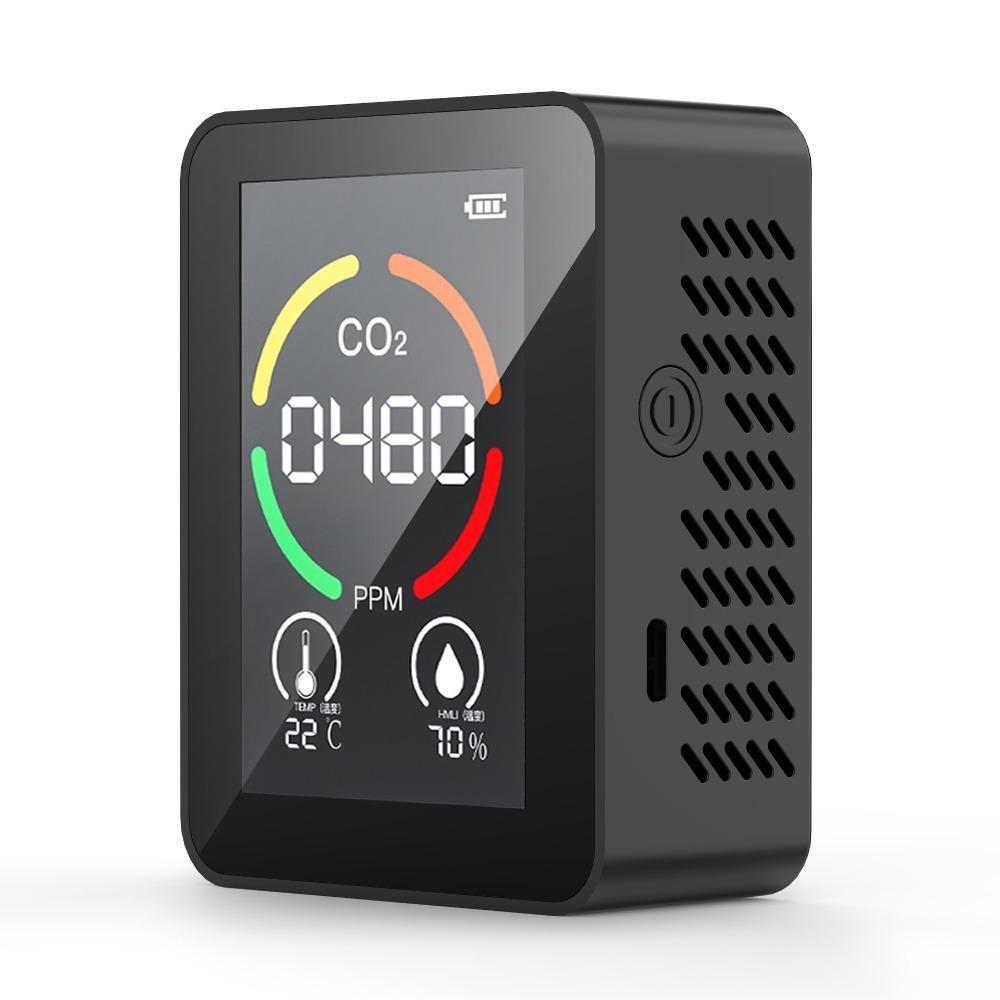 Real-Time Monitoring CO2 Meter LCD Display Air Quality Monitor TVOC Tester  Air Quality Testing