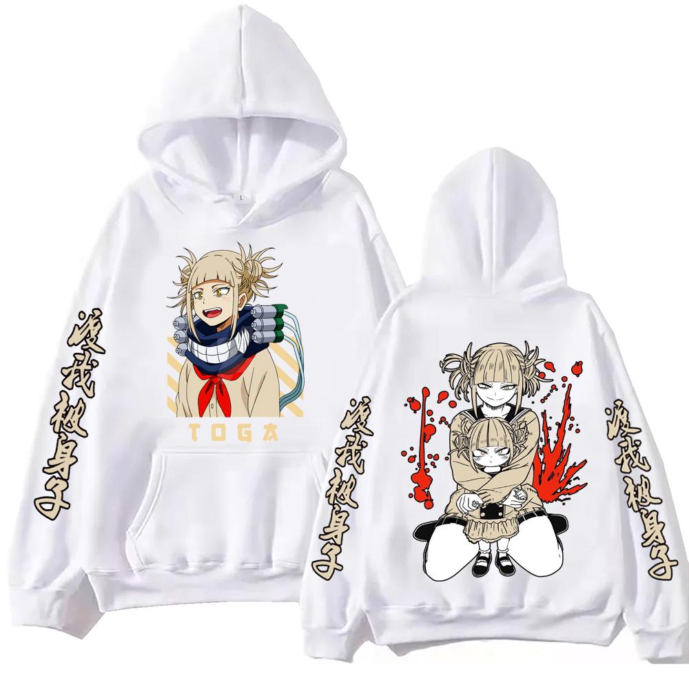 Anime My Hero Academia Himiko Toga Hoodie Graphic Hooded Pullover Tops Man Woman Long Sleeves Sweatshirt