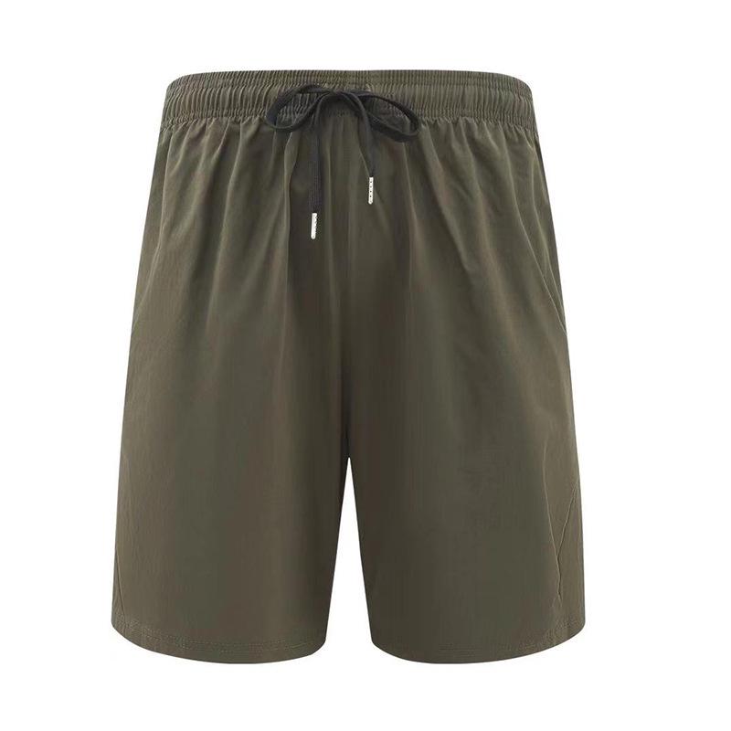 Men s Quick-Dry Casual Mid-Length Running & Fitness Shorts 2XL армия зеленый