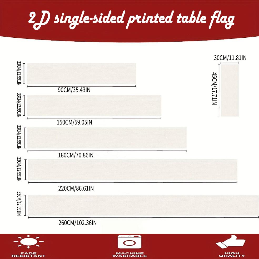1 Piece Christmas Pine Snowflake Decorated Table Runner Seasonal Winter Kitchen Dining Home Party Decoration