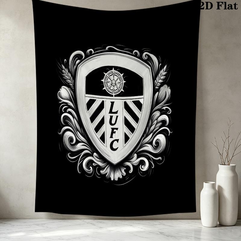 Leeds Football Club Wall Tapestry Aesthetic Wall Hanging Printed Fabric Blanket Decorative Tapestries For Bedroom Living Room Home Decor