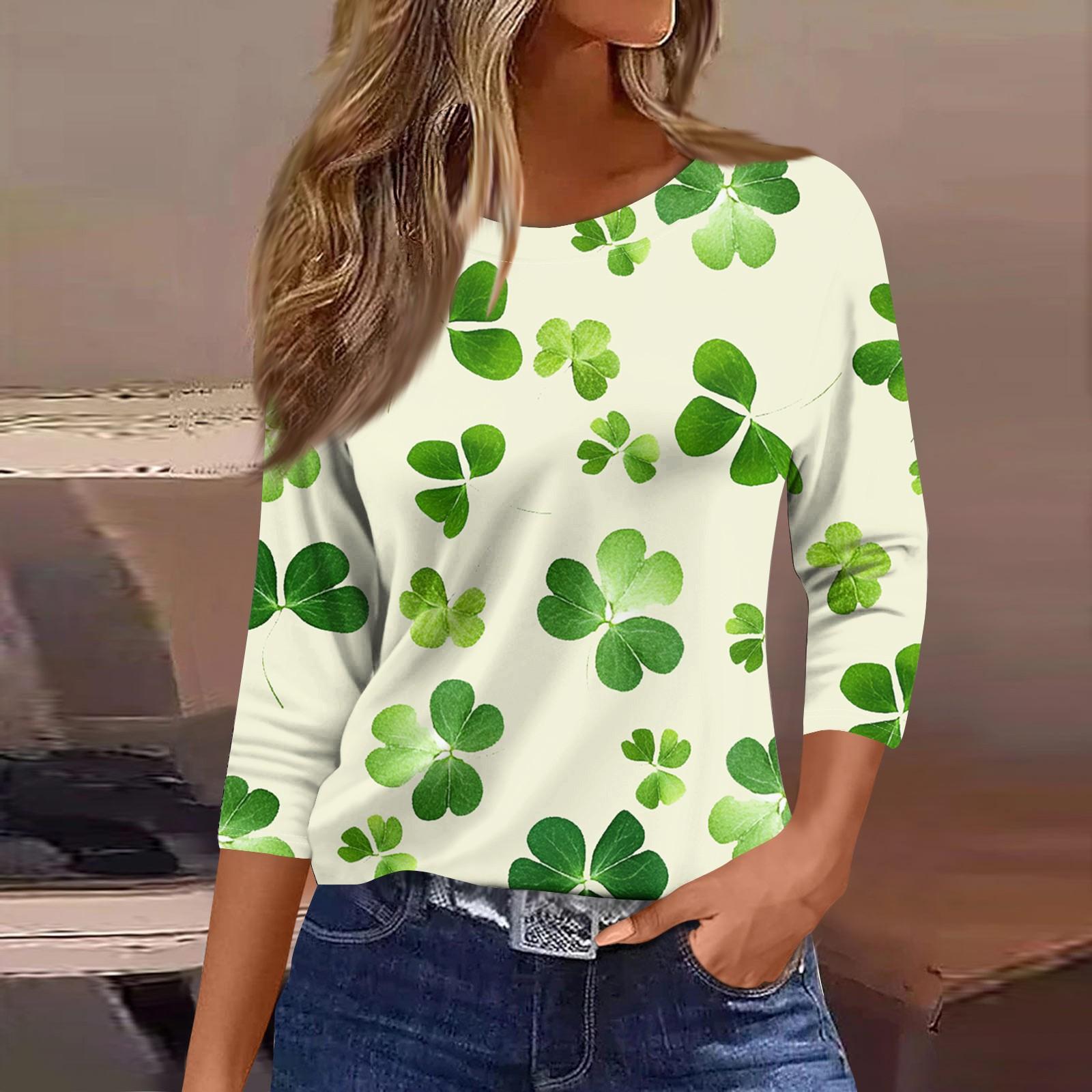 

Женские топы с рукавами 3/4, цветочный принт, винтажная мода, повседневные свободные рубашки с круглым вырезом больших размеров XL белый