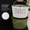 2-in-1 Fishing Box Detachable Fishing Draining Basket Durable Fishing Bucket  Camping