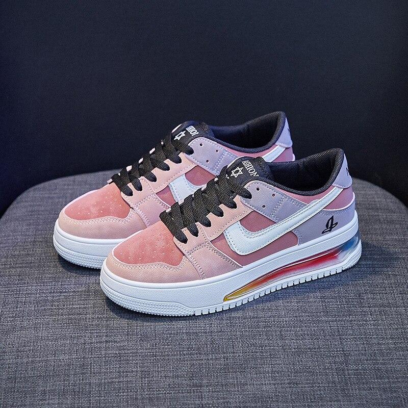 Zapatos Mujer Zapatos blancos pequeños Estudiante Coreana Plataforma Zapatos  de tabla Zapatos femeninos para correr Zapatos para correr Con cordones  Zapatos para patinetas - comprar a precios bajos en la tienda en