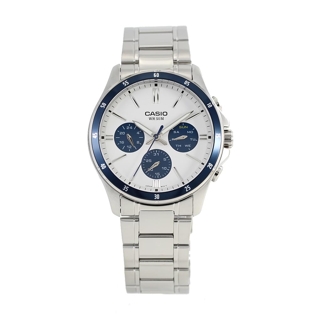 CASIO STANDARD Silver Watch MTP-1374D-7A2 Men s [Used]