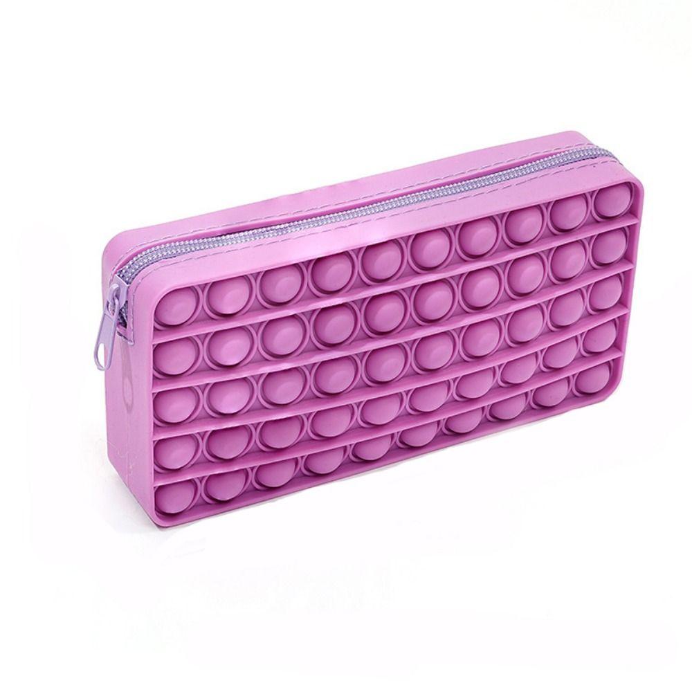 

с молнией Студенческий пенал большой вместимости Сумка для хранения канцелярских товаров Силиконовый пенал Подарки style 3