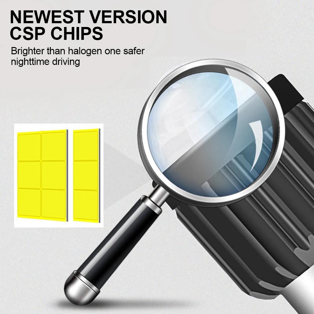 High-brightness Motorcycle Headlight H4 H6 12V Aluminum Alloy LED High/Low Beam Led Bulbs 2000LM Super Bright Scooters Fog Lamp