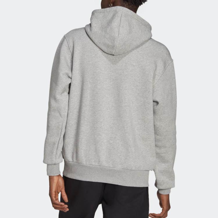 Adidas Trefoil Hoodie Unisex Tops Grey GM5179