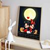 Diamond Painting 5D Mickey and Minnie Moonlit Romantic Illustration Cartoon Movie Cross Stitch Embroidery Handmade Gift Home Decoration