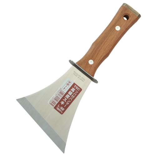 

TEC High-Quality Stainless Steel Leather Skimmer with Flange, Y-Shaped Bevel, L-92