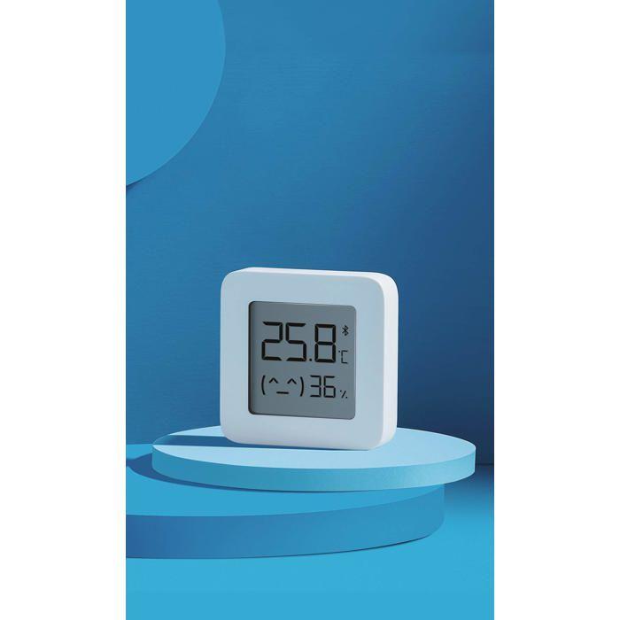 Thermomètre d'intérieur connecté - AIMOONSA - Monitor 2 - Écran LCD 1,5" - Précision 0,1°C/0,1% HR - Pile CR2032