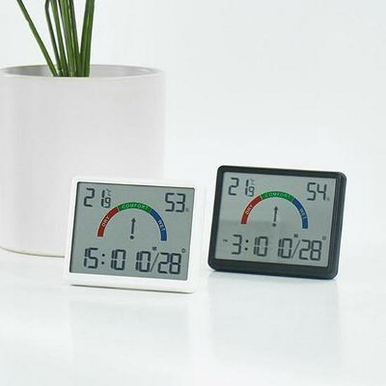 5503 Multi-Function Electronic Alarm Clock - Large Font, Rectangular Design, Wall-Mountable or Stand-Alone