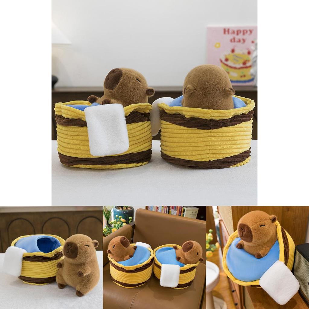Adorable Capybara Plush Doll Bath Toy Soft Water Pig Stuffed Animal Cushion Pillow Gift