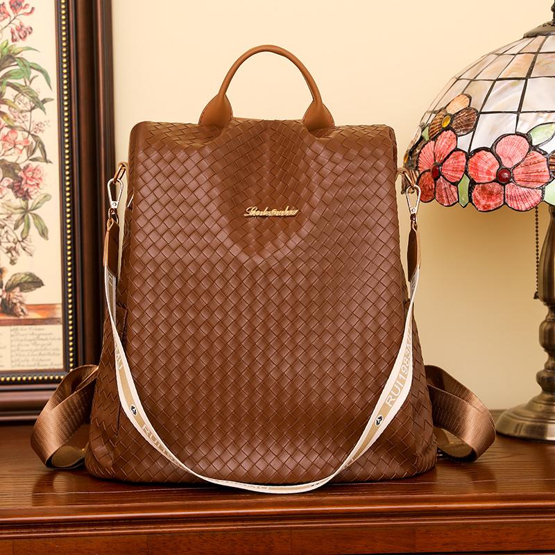 

Мужской и женский дорожный рюкзак из искусственной кожи большой емкости, однотонный элегантный рюкзак высокого качества