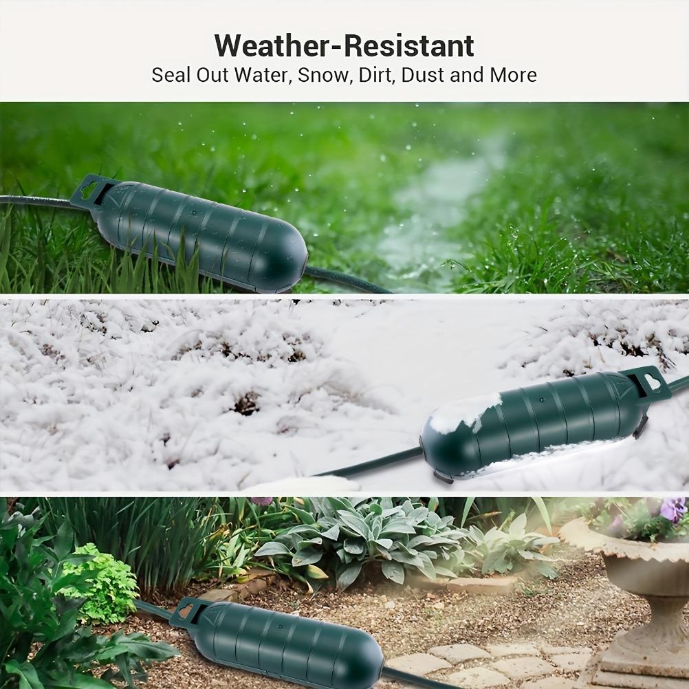 Outdoor Extension Line Safety Cover Waterproof Sealed and Weather Resistant Electrical Connection Box Protecting Outdoor Sockets