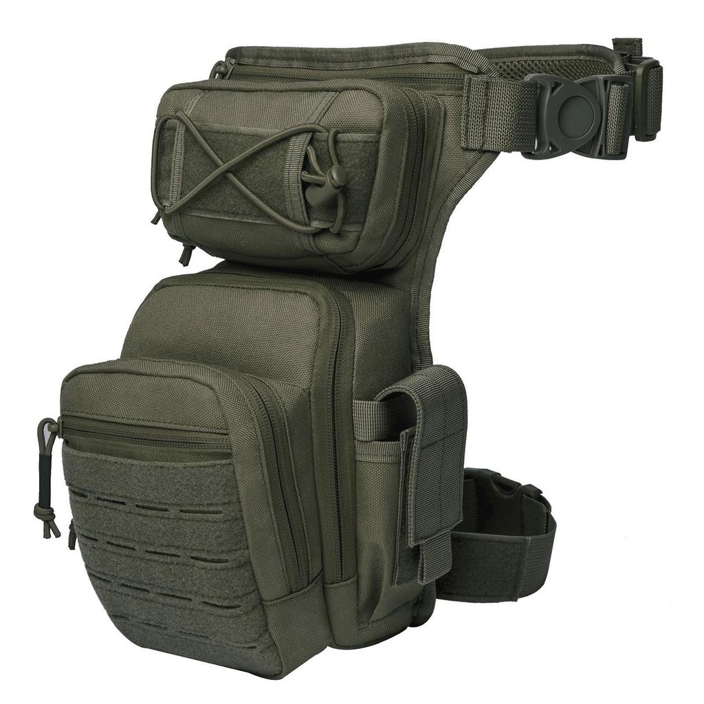 Cross-border Multifunction Tactical Leg Bag - Nylon Laser Cut - For Outdoor Cycling & Motorcycle