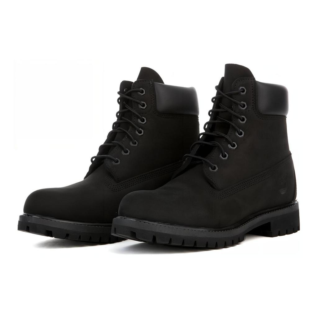 Timberland Leather Durable Shock Absorbing Mid-Calf Outdoor Boots Men boots Black TB010073