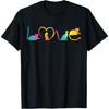 LOVE Cats Colorful Watercolor Decoration Cute Cat Toy T-Shirt