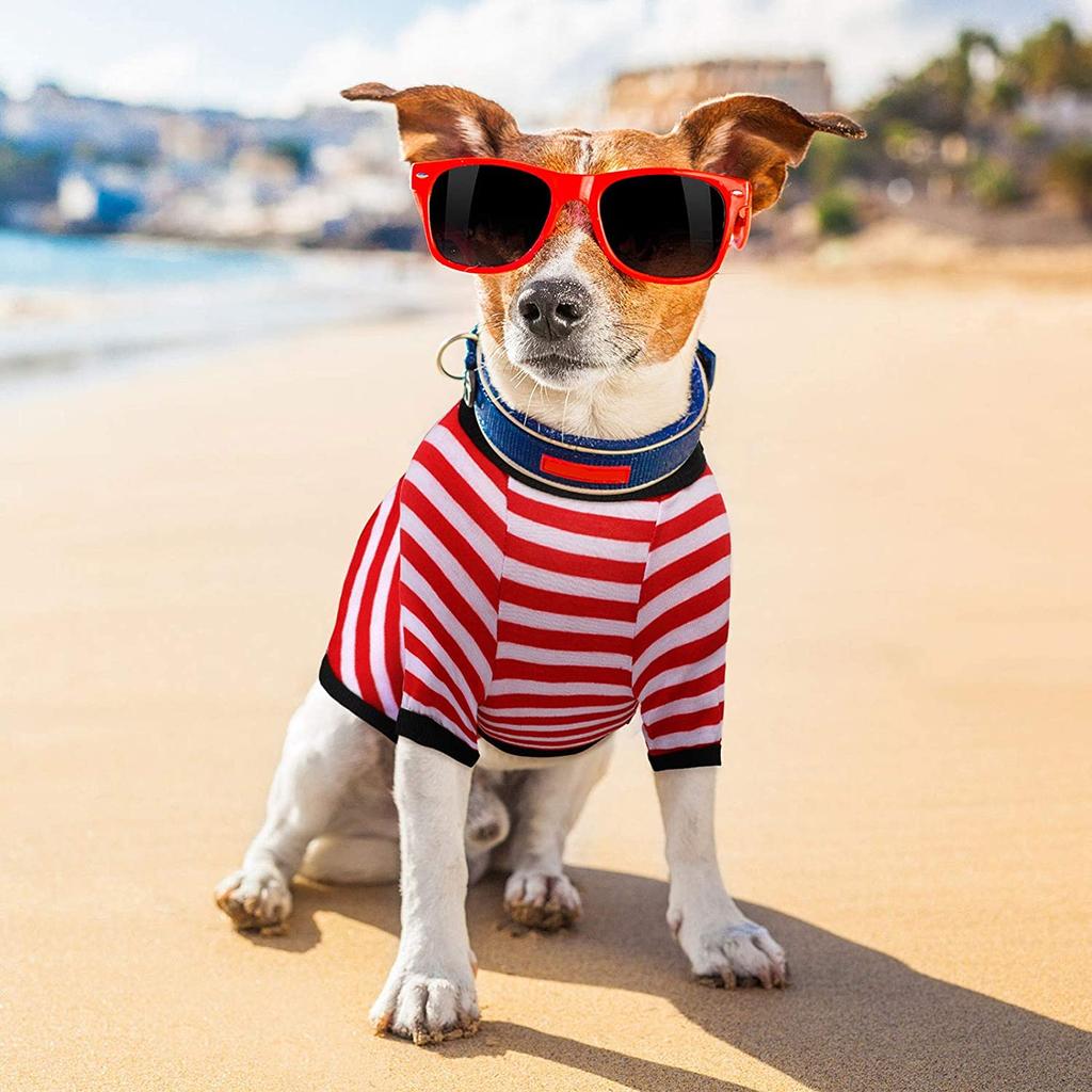 Summer Stripe Dog Tshirt Vest Pet Clothing for Small Dogs Yorkshire Terrier Shih Tzu Shirts Puppy Cat Clothes chaleco para perro