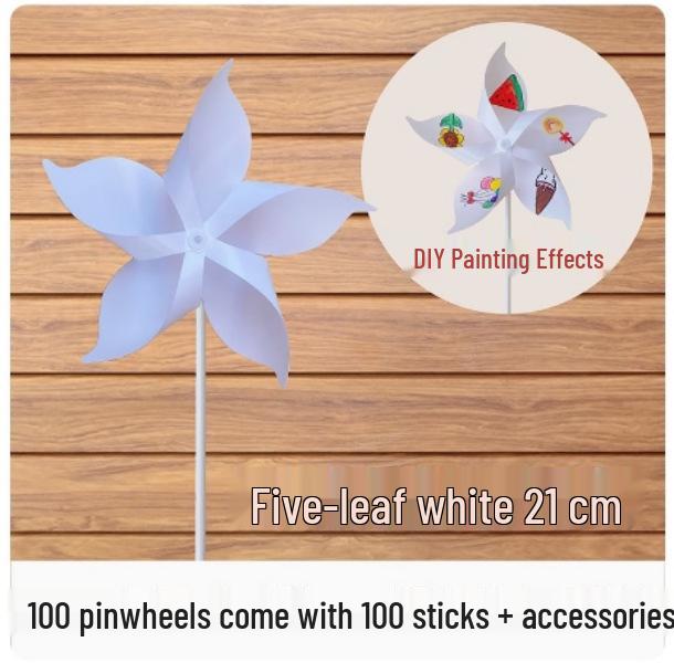 Children's DIY Windmill Painting Kit: Creative Art Materials for Kindergarten Drawing and Craft.