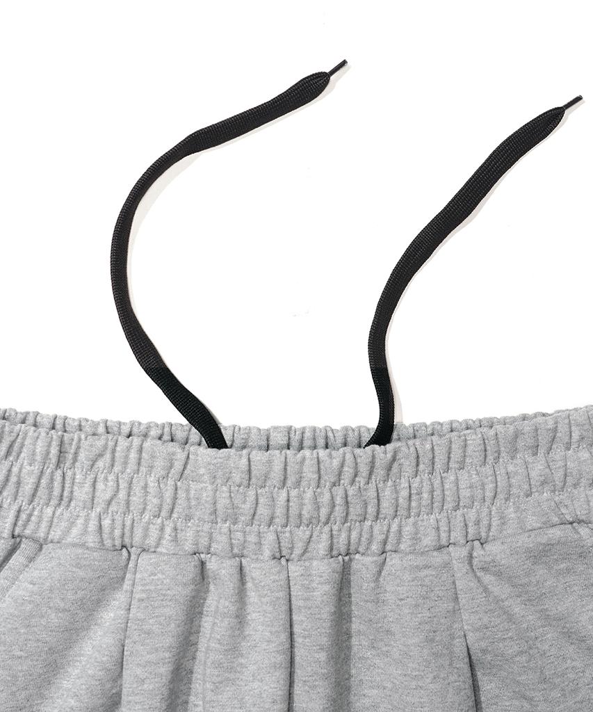 GAKKAI UNIONS One-Pleat Snap Balloon Pants Gray