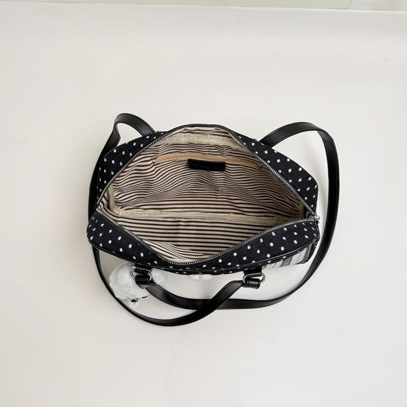 School bag: Korean polka dot piano retro filter, sweet girl niche shoulder bag, gentle playful, girly dual-use backpack