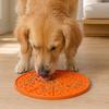 Weiche Silikon-Leckmatte, Haustier-Langsamfuttermatte mit starkem Saugnapf, Mehrgitter-Pizzaförmige Hundefuttermatte, Hund Langsam