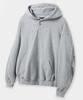 Waffle Henley Neck Hoodie_Melange