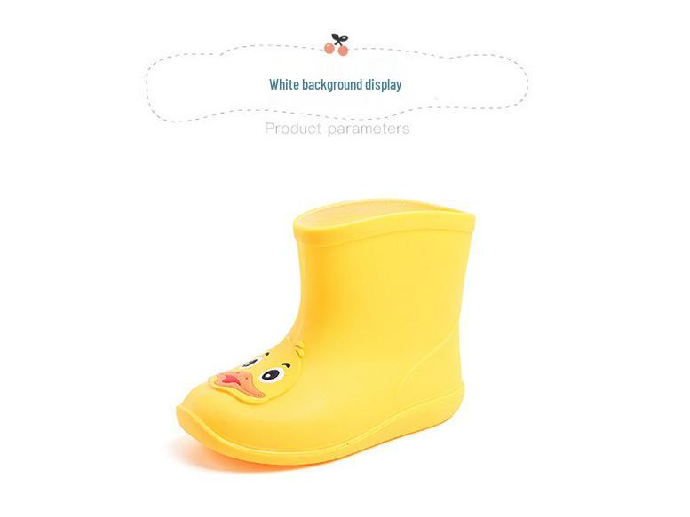 Little Duck Children's Cartoon Rain Boots - Cute Waterproof Boots for Toddlers and Kids