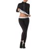Women's Sweat-Inducing Workout Suit Training, Fitness, and Sauna Wear Long-Sleeve Top and Long Pants Set Casual High-Neck Shaping Garment