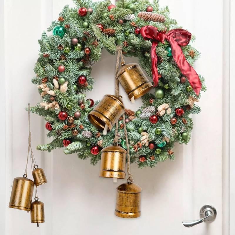 Cow Bells Gold Christmas Decoration Wind Chime Bell Party Scene Props Setting