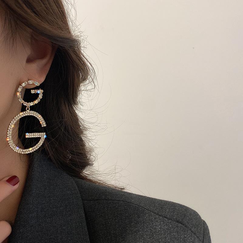 Luxus Mode Großen Buchstaben G Schmuck Ohrringe GG Charmante Tropfen Ohrringe Für Weibliche Designer Party Hochzeit