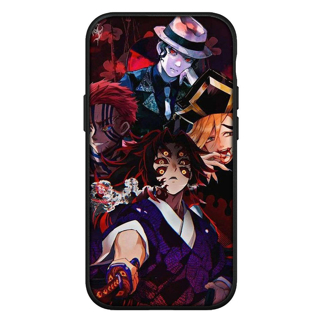Für Samsung Galaxy S25 S24 S23 iPhone 17 16 15 Xiaomi Redmi Note 14 13 12 11 Plus Pro Max Hülle Demon Slayer Kokushibo Kamado Tanjiro OPPO Huawei Abdeckung