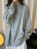 Women's Early Spring Oversized Long Sleeve Lightweight T-Shirt