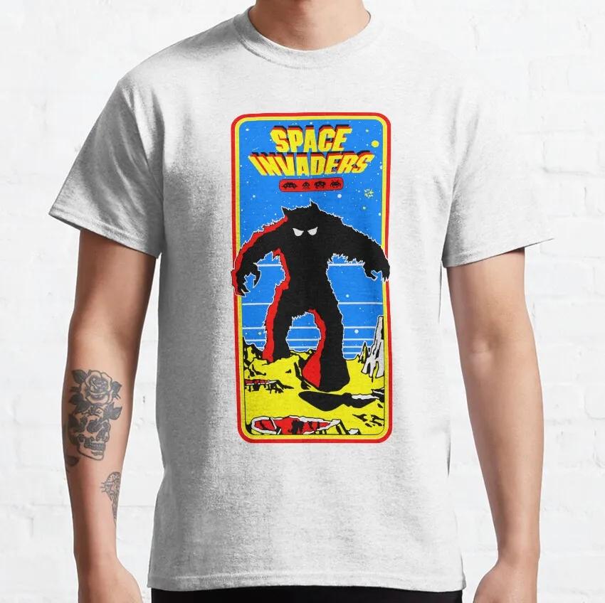 Arcade Space Invaders Video Game Retro Vintage T -Shirt for Arrivals Male Funny Top Tees 100% Cotton Novelty  Plus Size