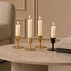 Candlestick Holder Vintage Metal Taper Candle Stand for Dining Table Wedding Party Centerpiece