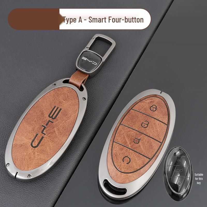 BYD Yangwang U8/U9 Premium Metallschlüsselhülle mit Schnalle