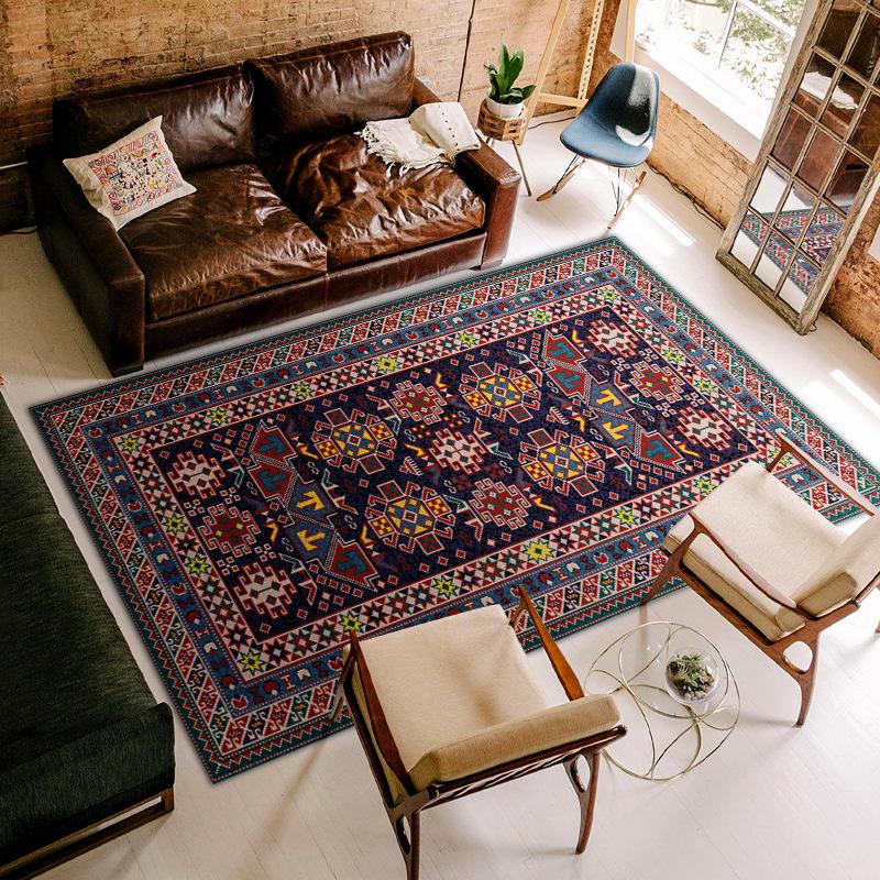 Koberec v klasickém marockém stylu Dekorace do obývacího pokoje Domov Měkké perské koberce Velká podložka na podlahu Retro luxusní dětský koberec