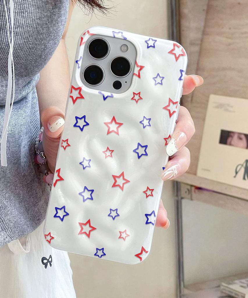Polka Dot Heart Case For IPhone 17 Air 16 15 14 13 12 11 Pro Max Cover Case For IPhone 16 15 14 Plus Case Funda Coque