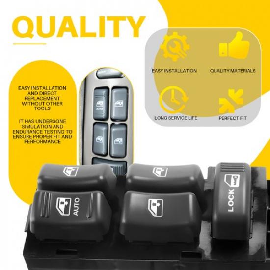 Master Power Window Switch For Chevrolet Blazer GMC Suburban Front Left Driver K