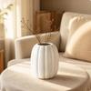 Fall Pumpkin Vase | Geometric Decorative Look, Thanksgiving, Resin Vase, for Office