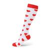 Compression Women Men Stockings Popular Love Pattern Stripe Lattice Star Compress Socks Running Sports Elastic Pressure
